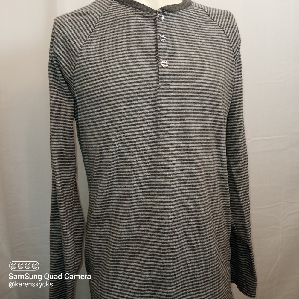 FIVE Four Long Sleeve Striped T-shirt Men's Size Medium